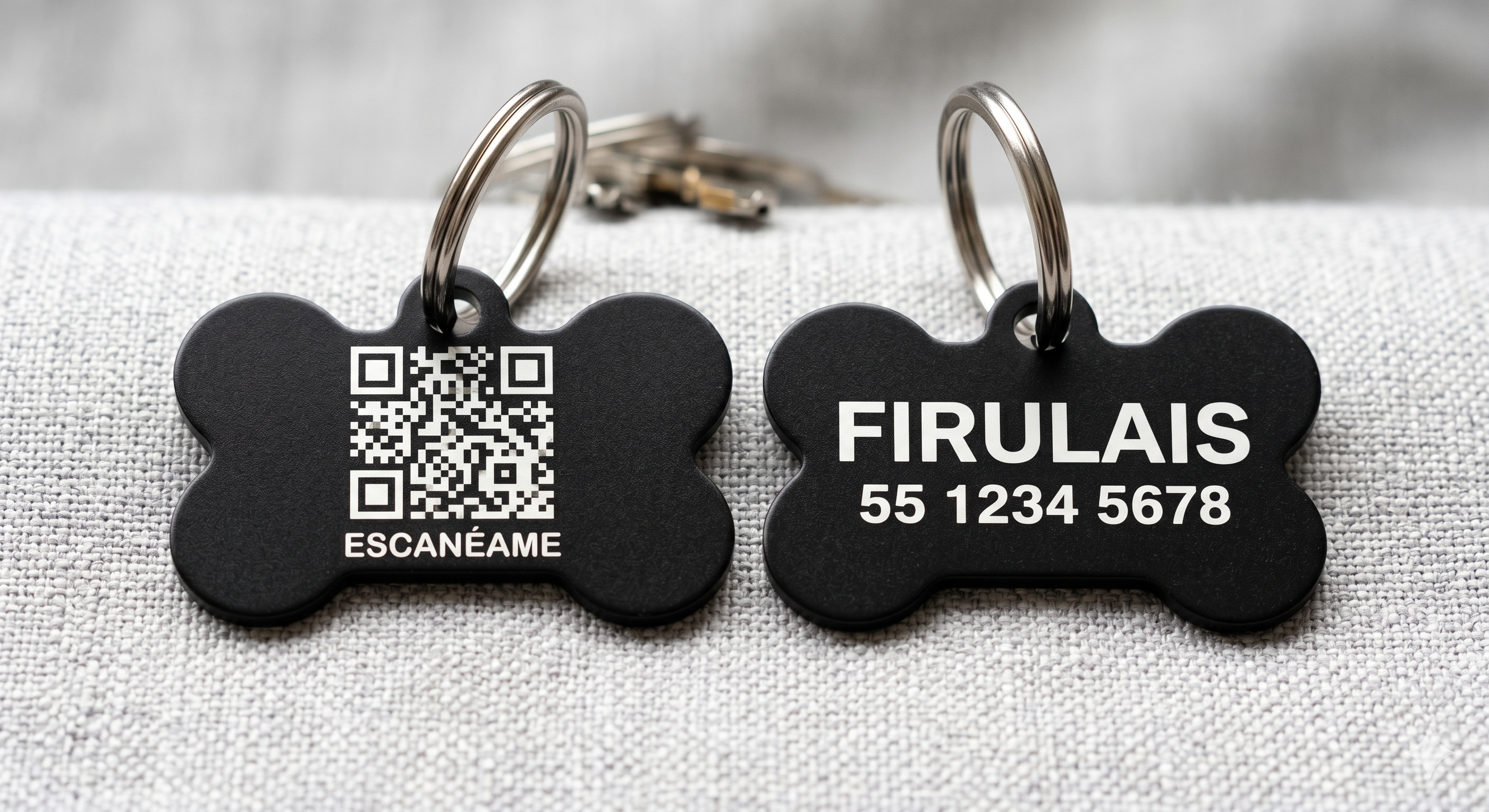 Ejemplo Placa KibiPet Hueso Firulais
